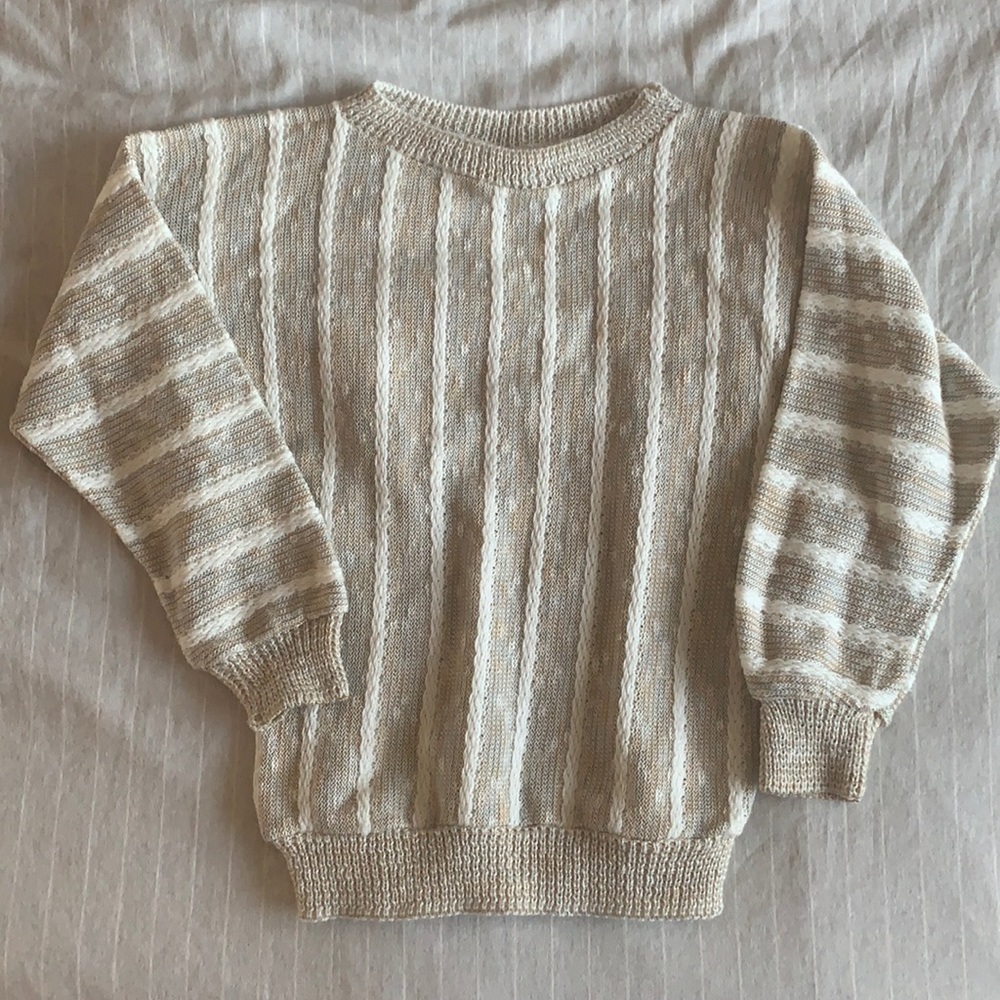 Vintage Oat Striped Sweater